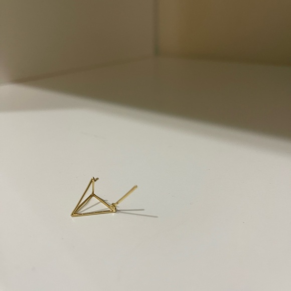 Shihara Triangle Earring 15mm - Picture 4 of 7